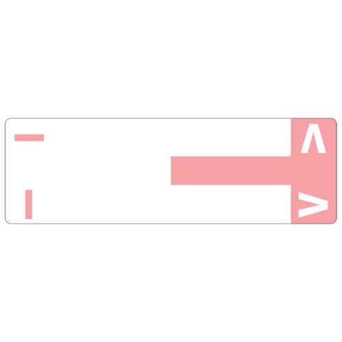 Smead AlphaZ? NCC Color-Coded Label, I&V, Label Sheet, Pink, 100 per ...