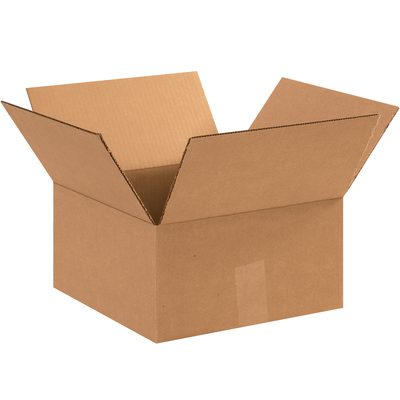 11116.jpg An MH-USA 11 x 11 x 6 corrugated box with raised flaps exposes its interior, against a white background. Sold in bundles of 25.