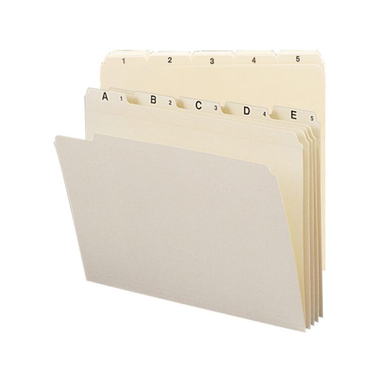 The Smead Indexed File Folder Set includes reinforced 1/5-cut tab folders labeled daily from 1 to 31. Ideal for letter-size documents, these manila folders provide organized simplicity to your filing system.