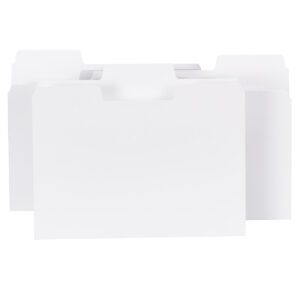Three Smead SuperTab File Folders, featuring oversized 1/3-cut tabs in white, are arranged with one in front and two slightly behind, overlapping to highlight their organizational purpose.