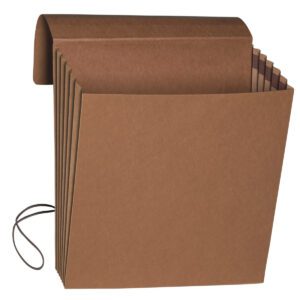 This Smead Wallet (71011) is a legal-size, redrope accordion-style expanding file with a flap and cord closure, offering 5-1/4 expansion and multiple compartments for ample storage. Comes 10 per box.