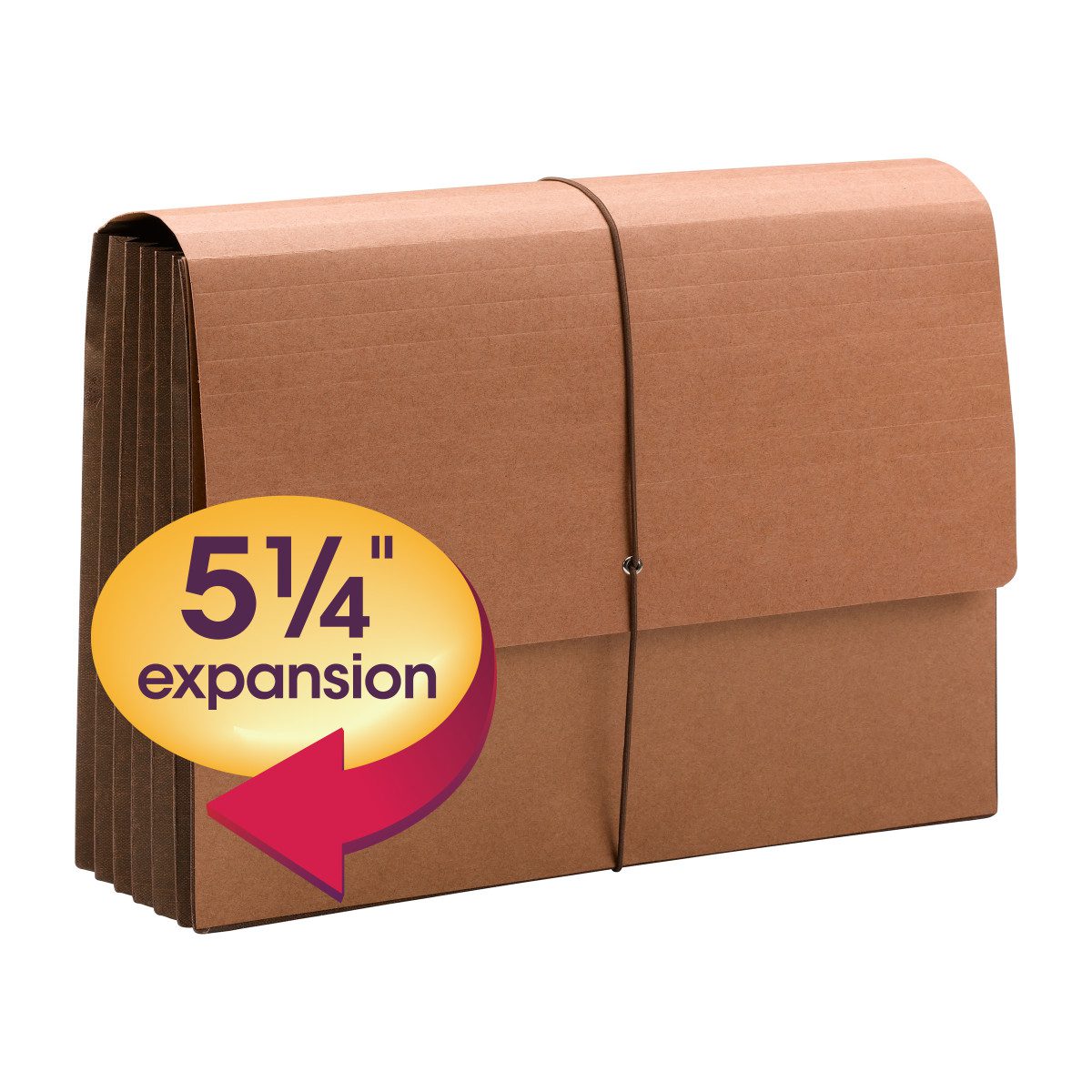 Smead TUFF? Wallet, 51/4" Expansion, Flap and Cord Closure, Extra Wide