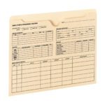 The Smead Employee Record File Jacket (77100) is a manila, letter-size folder with sections for personal details, employment status, address, education, employment history, emergency instructions, and payroll. A must-have for an organized office setup; comes with reinforced straight-cut tabs and no expansion.