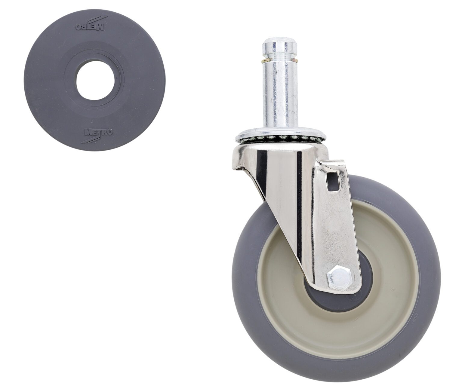 Metro 5MDA 5" High Modulus Donut Swivel Stem Caster for Super Erecta