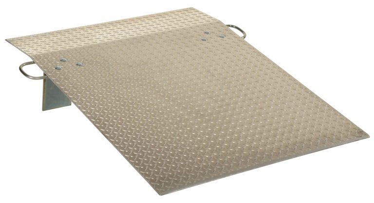 A-3648_A.jpg The Vestil Aluminum Hand Truck Dockplate 0.5K 36X48 features a durable, textured surface with side handles for portability and a slightly angled design, supporting efficient loading=