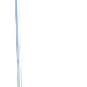 A tall flagpole displays the Vestil United States Nylon Flag 72W x 48H inches, with its red and white stripes fluttering beside a blue field of stars against a clear sky.