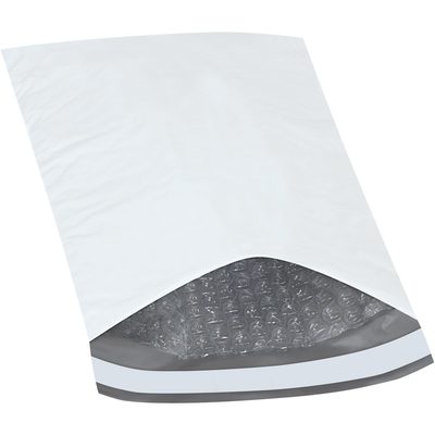 B831.jpg The MH-USA 6 1/2 x 10 bubble lined poly mailer, featuring a flap revealing clear bubble wrap inside, has a smooth exterior ideal for shipping fragile items and is available in a case of 250.