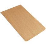 A large, flat brown MH-USA 12 1/2 x 19 Nylon Reinforced Mailer with a textured surface is shown. It features a right-side flap for secure sealing, ensuring durable and safe delivery.