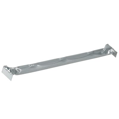 BAR20.jpg The MH-USA 20 Wardrobe Hanger Bar features a sleek, silver metallic design with a curved, narrow body and flared ends, artfully set against a plain white background.
