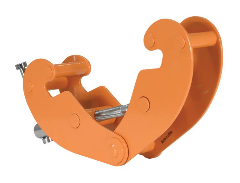 BC-1_A.jpg The Vestil Beam Clamp Horizontal Lift Style 1K Lb features a strong design with curved jaws and a threaded bolt mechanism, ideal for gripping heavy objects securely in industrial settings, ensuring safety and reliability.