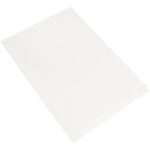 A white, flat rectangular sheet appears against a plain background, resembling the clean look expected from MH-USA 17 x 4 x 24 White Gusseted Merchandise Bags (500/Case).