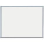 The MH-USA 3 x 2 Magnetic Porcelain Dry Erase Board, with its sleek silver frame, offers a pristine white canvas for your ideas and thoughts.