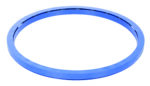 The Vestil Manual Carousel 4000 Lb Capacity 36 In features a smooth blue circular ring with a reflective surface, set against a white background.