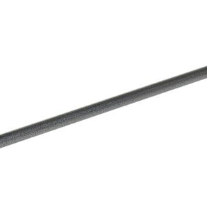 The Vestil Steel Pick-Up Truck Cargo Bar 40 In features adjustable length, a ratcheting mechanism, and rubber feet for securing loads in vehicles or storage. It has a textured metal bar for grip and a sleek black finish.