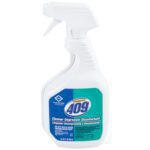 A bilingual labeled 32 oz. white spray bottle of 409® Cleaner/Degreaser (12/Case) with text in English and Spanish.