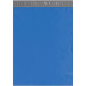 This blue folder, reminiscent of MH-USAs 14 1/2 x 19 Blue Poly Mailers (100/Case), has a gray top strip and is ideal for efficient document organization.