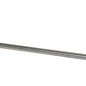 The Vestil Rug Ram Boom Carriage Mount Class 2 108L features a durable, long metal rod with a blue shovel-like attachment and yellow handle, designed for industrial use with a rectangular base for mechanical tasks requiring enhanced durability.