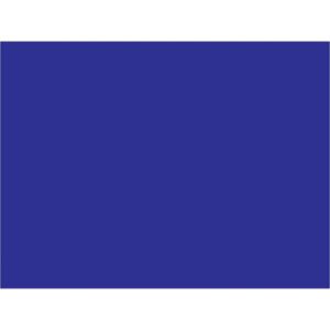 A solid blue rectangle fills the entire image, resembling MH-USAs 3 x 4 Dark Blue Inventory Rectangle Labels (500/Roll).