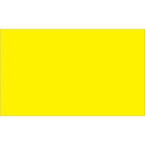 A solid yellow rectangle stands out on a white background, similar to the MH-USA 3 x 5 Fluorescent Yellow Inventory Rectangle Labels.