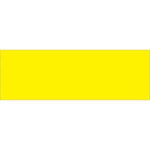 The MH-USA 3 x 9 Fluorescent Yellow Inventory Rectangle Labels (250/Roll) pop vividly against a clean white surface, effortlessly capturing attention.