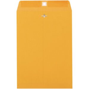 The 10 x 15 Kraft Clasp Envelopes (500/Case) are made of sturdy paper with a metal clasp, perfect for secure mailing every time.