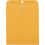 The 10 x 12 Kraft Clasp Envelopes (500/Case) come with a metal clasp closure and reinforced hole, ideal for secure document storage or mailing, ensuring you always have a reliable supply.