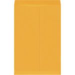 A closed 24 x 36 Kraft Jumbo Envelope (100/Case) in plain brown is shown against a white background, oriented vertically with the flap at the top, highlighting its simple and functional design.