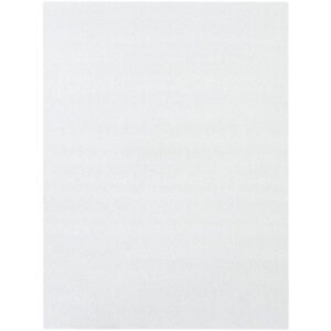 A blank white sheet of paper lies on a plain background, evoking the smooth surfaces of MH-USA 18 x 24 Flush Cut Foam Pouches.