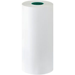 A large MH-USA 18 Freezer Paper Roll (1100/Roll), with a white roll and green core, stands vertically against a plain white background.