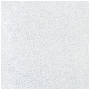 A close-up of a light gray, textured surface with a subtle pattern of small, irregular shapes resembles a soft, fabric-like appearance, much like the MH-USA 3 x 3 Flush Cut Foam Pouches (1000/Case).