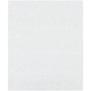 The plain white textured surface, similar to frosted glass, is evenly lit and features a subtle pattern akin to the fine dots found on MH-USA 5 x 6 Flush Cut Foam Pouches (500/Case).