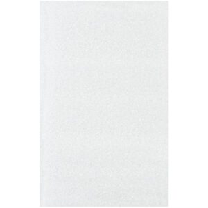 A pristine white rectangular paper rests against a plain backdrop, echoing the precise simplicity of MH-USA 5 x 8 Flush Cut Foam Pouches (400/Case).