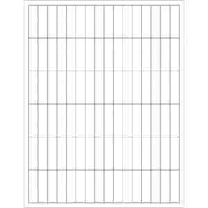 A blank sheet of graph paper with evenly spaced vertical and horizontal lines, forming equal-sized rectangles, reminiscent of MH-USA 1/2 x 1 3/4 White Rectangle Laser Labels (96/Sheet), fills the entire page.