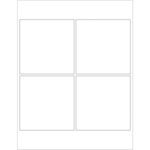 A blank four-panel comic strip with two panels on top and two below, set against a white background. Perfect for customizing with MH-USA Weather-Resistant Laser Labels, 4 x 4 (4/Sheet), making your designs durable and visually appealing.