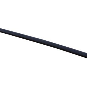 A long, thin, dark stick similar to a Vestil Extruded Rubber Fender Bumper 120X2X1.75 is placed diagonally against a white background.