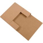 The 24 x 24 x 2 Kraft Easy-Fold Mailers (20/Bundle) feature creased lines for easy folding and side flaps for secure closure. Their smooth texture is ideal for sending documents or flat items, making them a perfect choice for efficient mailing.
