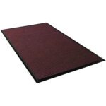 The 4 x 4 Red/Black Waterhog™ Mat showcases a textured rectangular burgundy surface bordered by black, set against a white background.