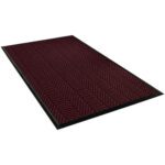 Check out the 3 x 5 Burgundy Waterhog™ Elite Mat, featuring a maroon herringbone pattern, elegantly framed by a thin black border.