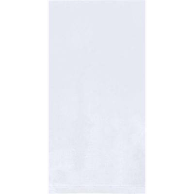 PB2472.jpg A light blue microfiber towel with smooth texture and soft sheen is folded on a box of MH-USA 9 x 11 - 1 Mil Flat Poly Bags (1000/Case). Its neatly hemmed edges provide a tidy appearance, ideal for cleaning or drying.