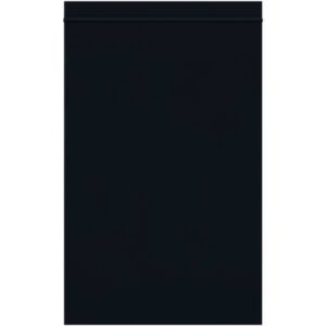 The MH-USA 6 x 9 - 2 Mil Black Reclosable Poly Bag (1000/Case) is elegantly displayed as a plain, solid black rectangle, seamlessly filling the entire image.
