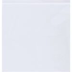 The description highlights an MH-USA 24 x 24 - 2 Mil Reclosable Poly Bag (250/Case) against a plain background, emphasizing its secure zipper closure.