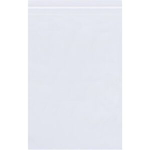 The MH-USA 7 x 15 - 4 Mil Reclosable Poly Bag is transparent with a zip-lock closure, offering visibility from both sides. Sold in cases of 1,000 against a plain white background.
