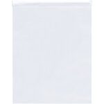 The MH-USA 6 x 9 - 3 Mil Slide Seal Reclosable Poly Bags feature a white zipper seal and come empty in a pack of 100 per case against a plain white background.