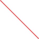 A red diagonal line, akin to MH-USA Red Paper Twist Ties (4 x 5/32, 2000/Case), stretches from the top left to the bottom right of a white background.