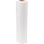 A large, upright roll of MH-USA 72 x 72 - 1.5 Mil Clear Top Sheeting (200/Case) is displayed against a white backdrop.