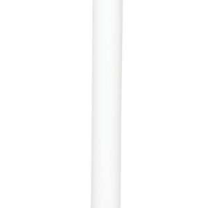 The Vestil White Plastic Barricade Floor Mounting is a sleek freestanding post with a curved top and wide circular base, expertly designed for chain barriers. Its durable construction ensures reliable floor mounting in any setting.