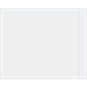 A plain, light grey rectangle with a thin white border on the top and left sides, creating a subtle shadow effect, mirrors the simple, minimalistic style of MH-USA Clear Face Document Envelopes (1000/Case).