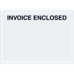 The MH-USA 7 x 5 envelopes feature a clear face with Invoice Enclosed in bold black letters, ensuring function and clarity. (1000/Case).