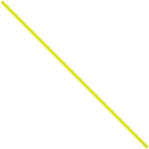 A thin, diagonal yellow line resembling an MH-USA 10 x 5/32 Yellow Plastic Twist Tie (2000/Case) stretches from the bottom left to the top right against a plain white background.
