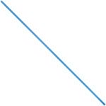 A single diagonal blue line, like an MH-USA 12 x 5/32 Blue Plastic Twist Tie (2000/Case), crosses a white background from top left to bottom right.